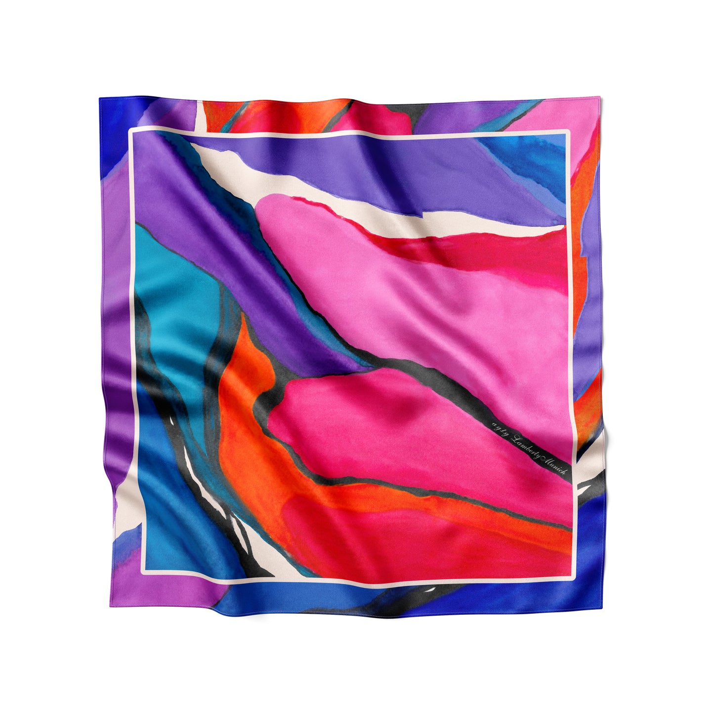 Dancing Pigments - Midi Silk Scarf