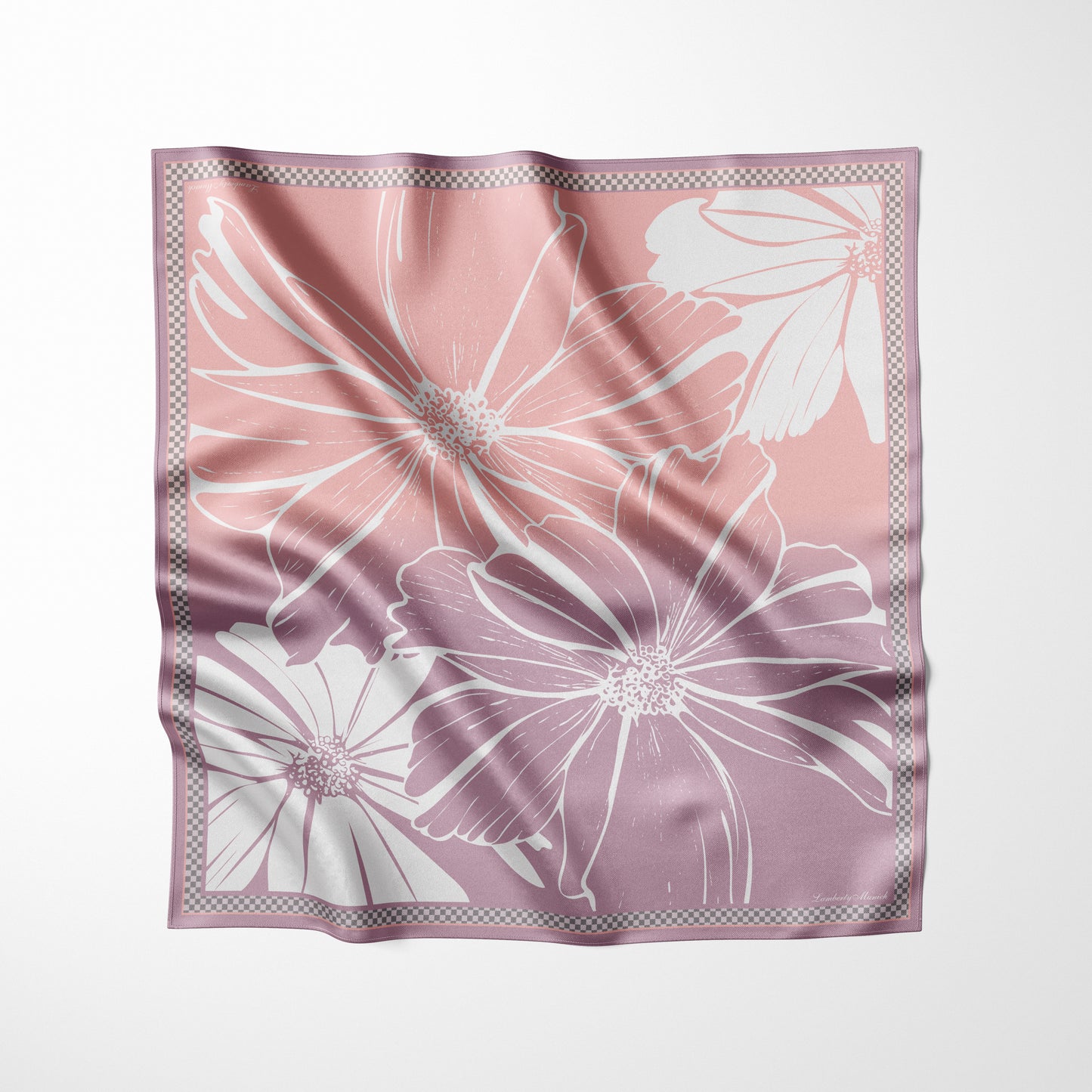 Cosmos Flower - Midi Silk Scarf