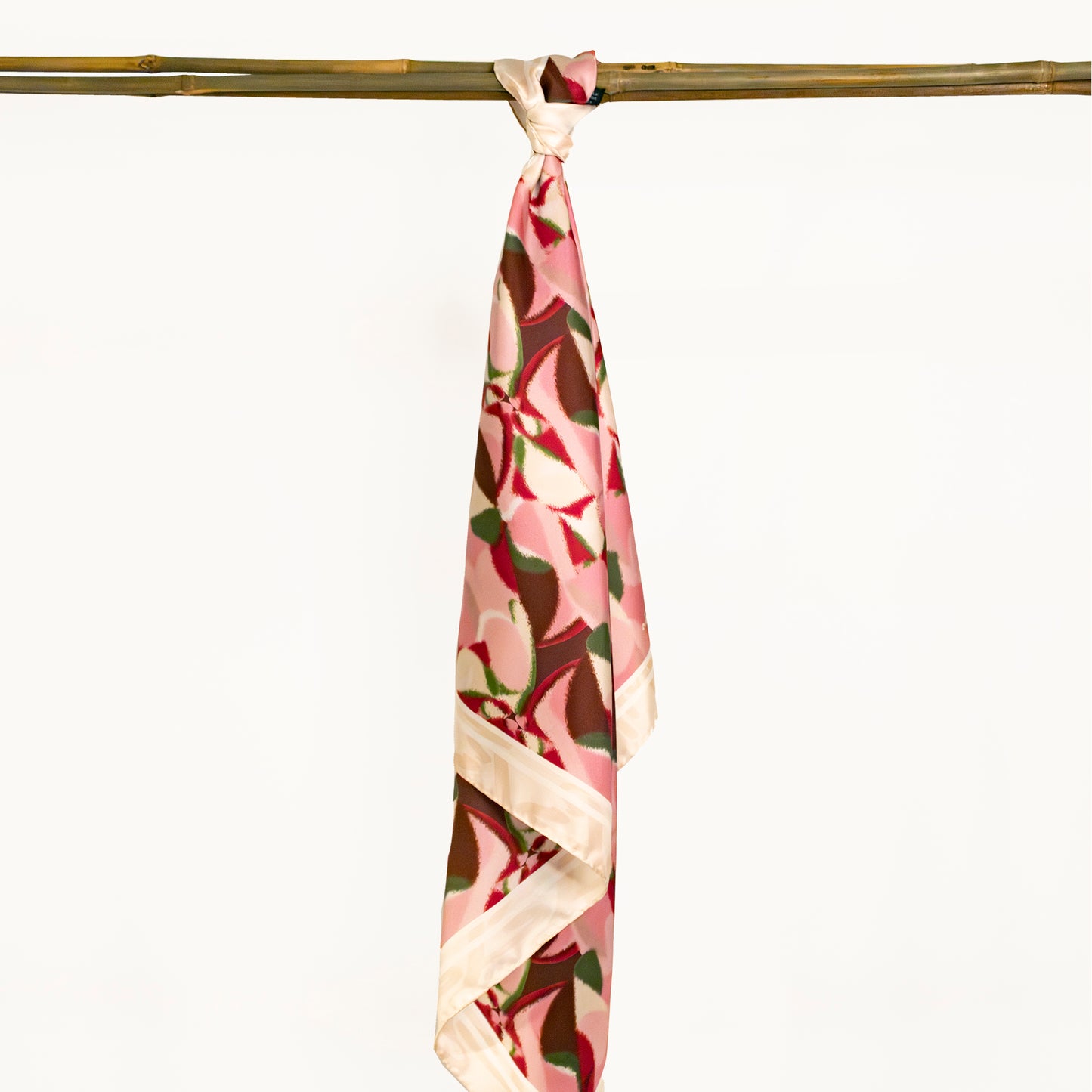 Blurry Seas Italian Silk Scarf 70 Retro Colour