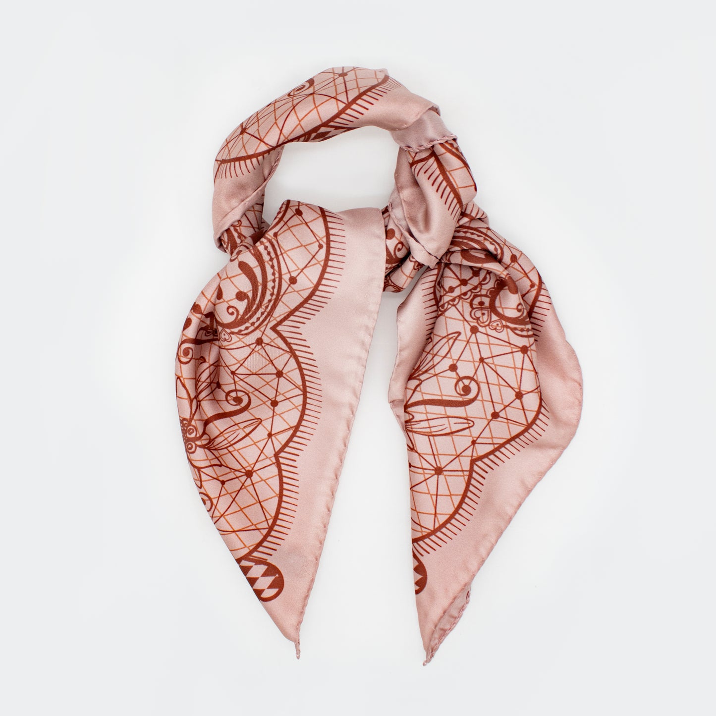 Bavarian Lace Festivity - Midi Silk Scarf