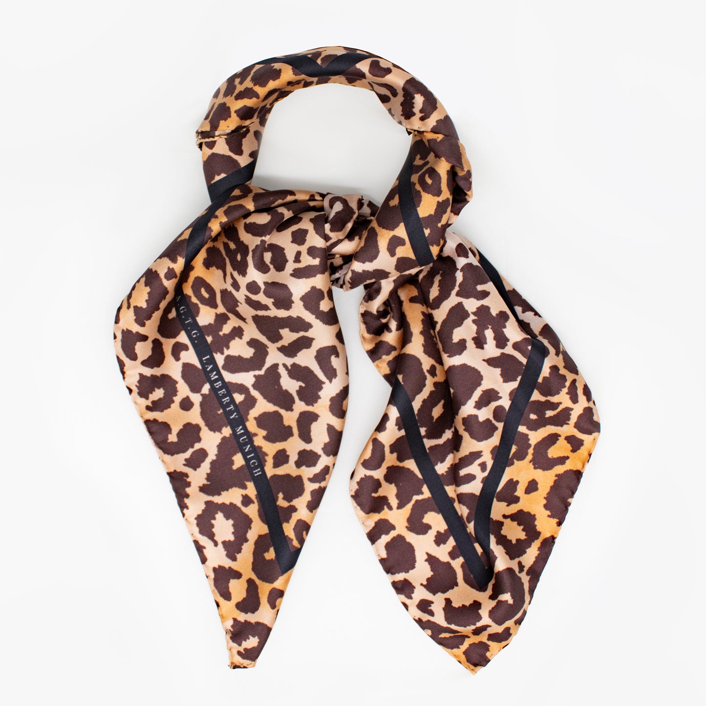 Leopard Savannah Sand - Midi Silk Scarf