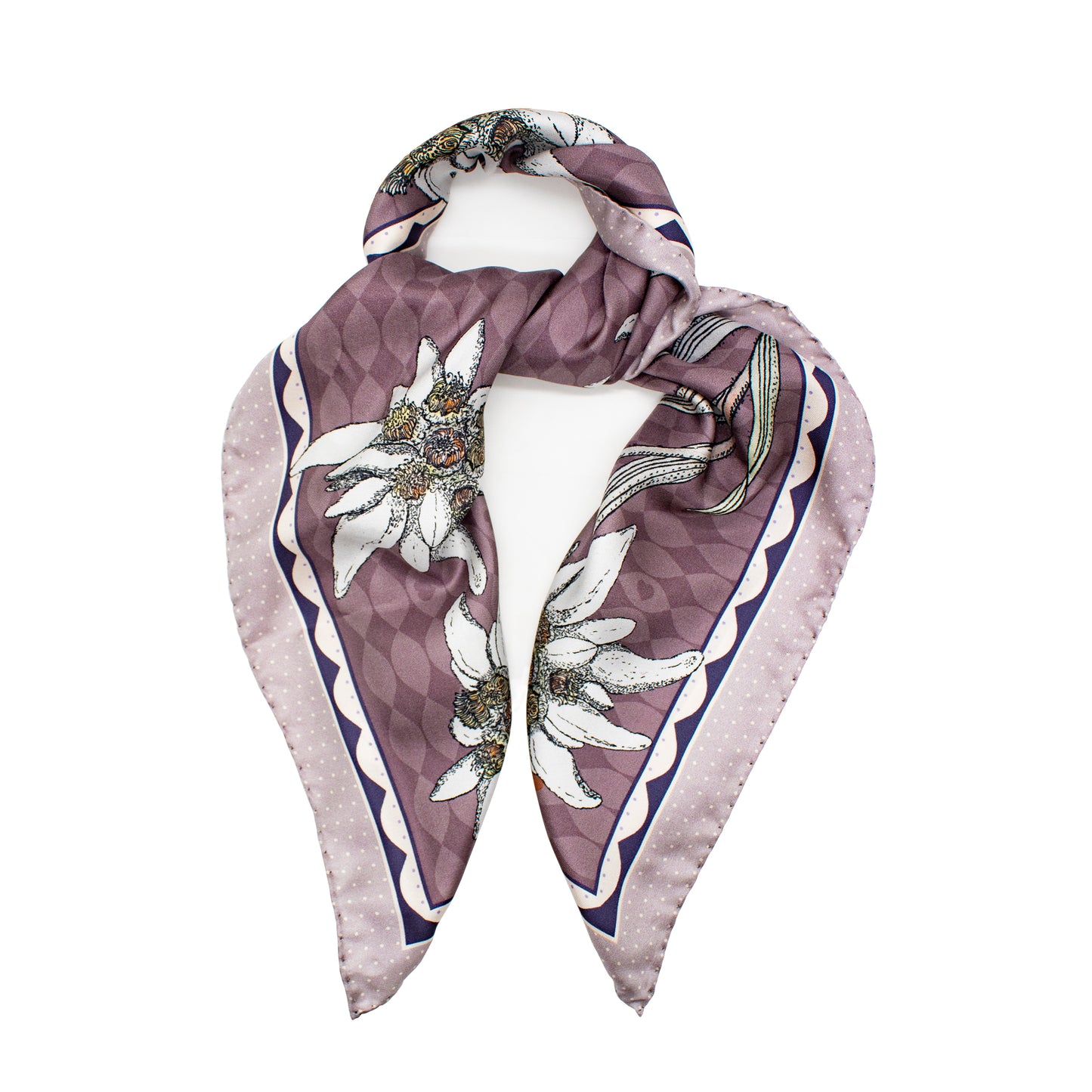 Edelweiss Alpenglow Midi Silk Scarf
