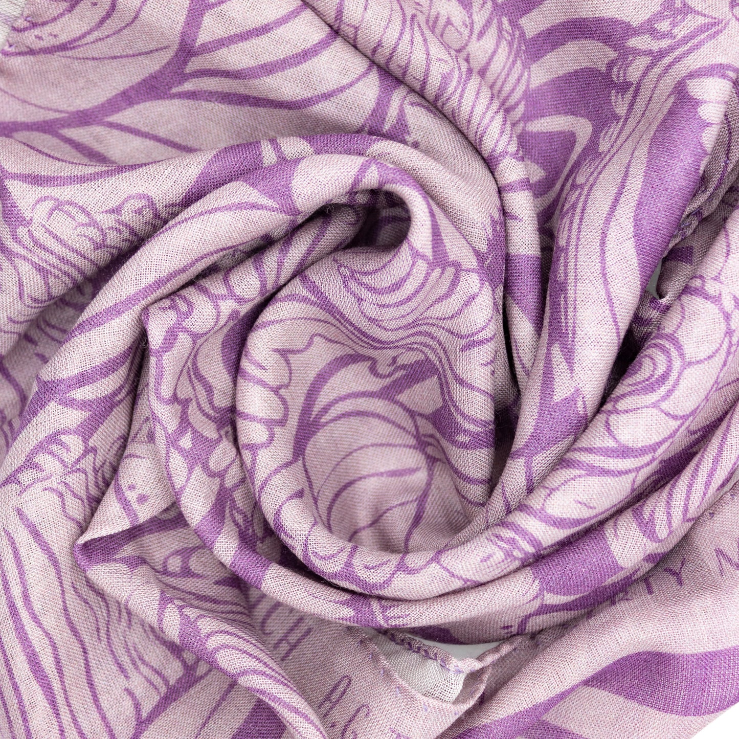 One Hundred Seashells - Midi Silk and Wool Scarf