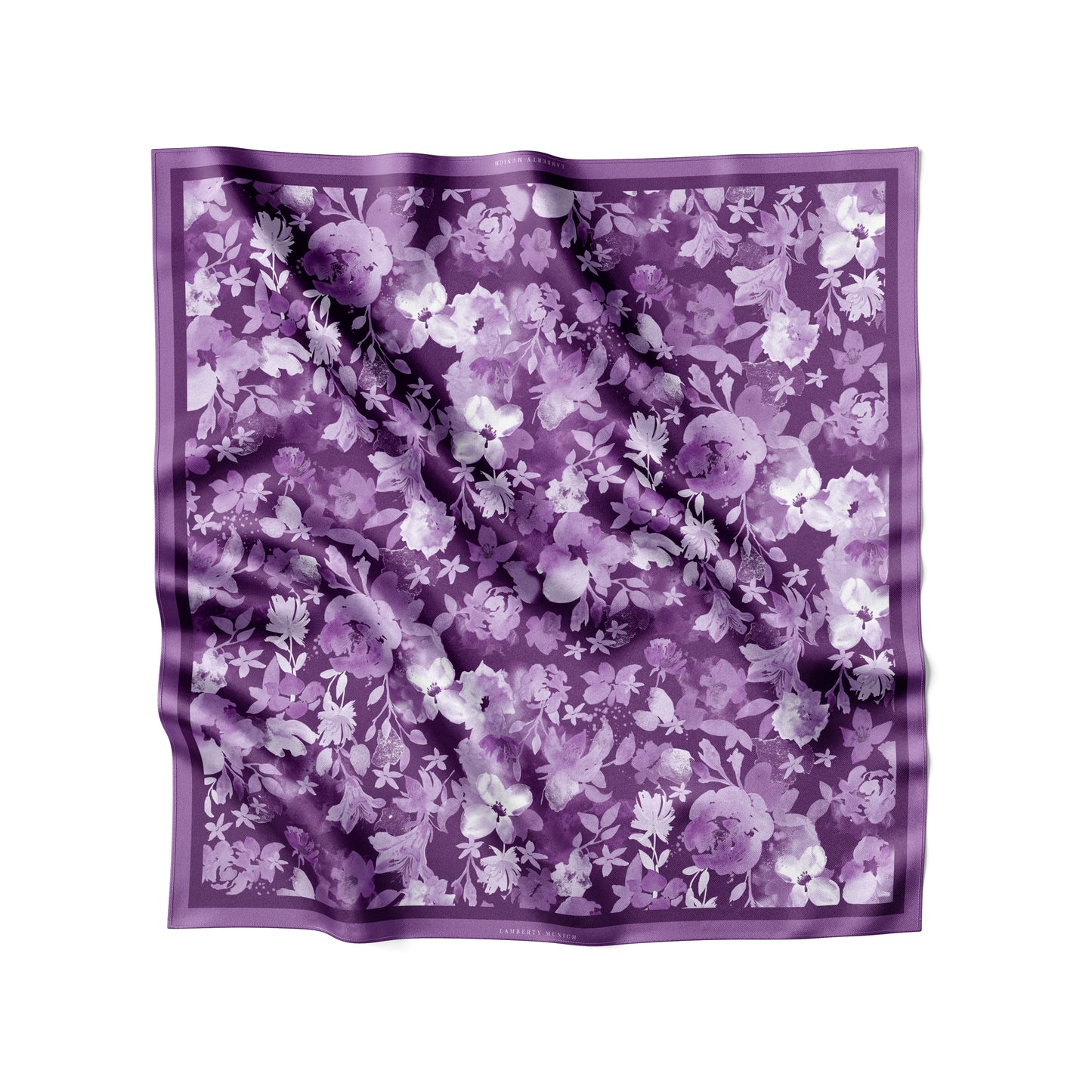 Floral Twilight - Midi Silk Scarf