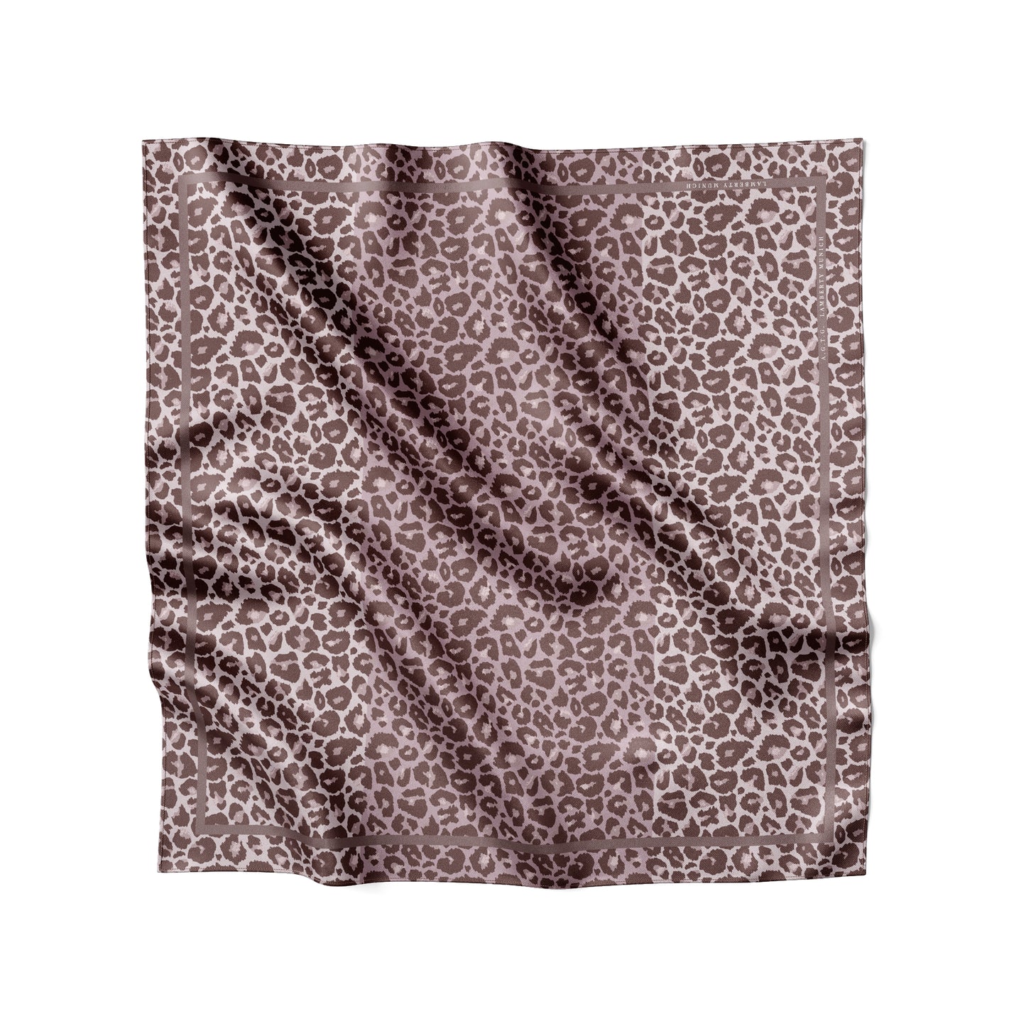 Leopard Savannah Taupe - Midi Silk Scarf
