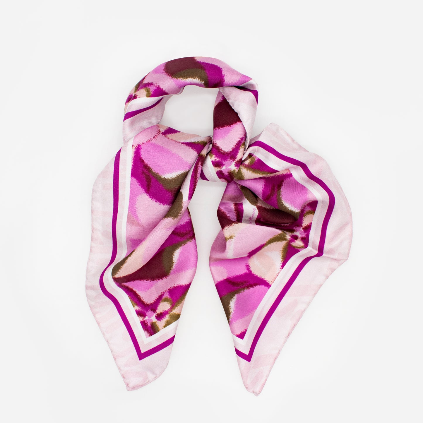 Blurry Seas - Midi Silk Scarf