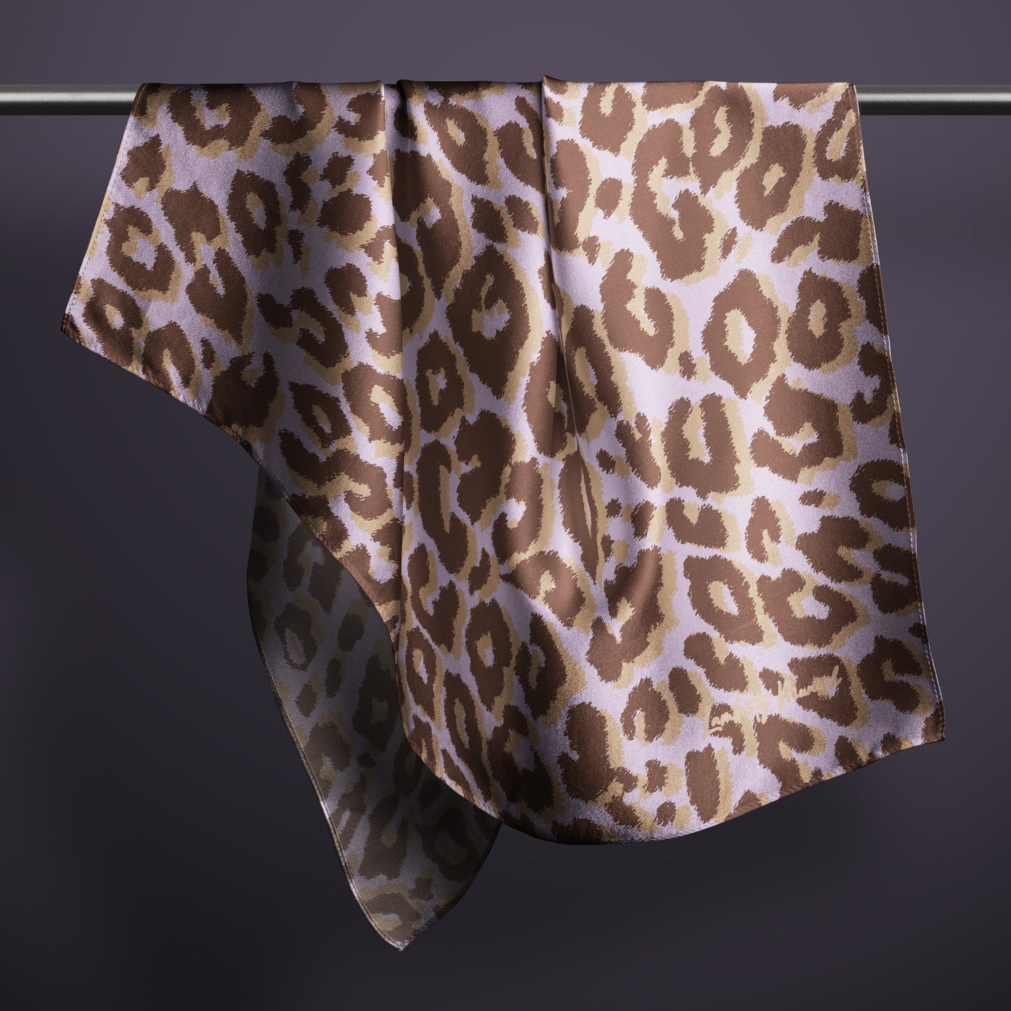 Tuch 70 Glattes Gepard - Midi Seidentwill Prism