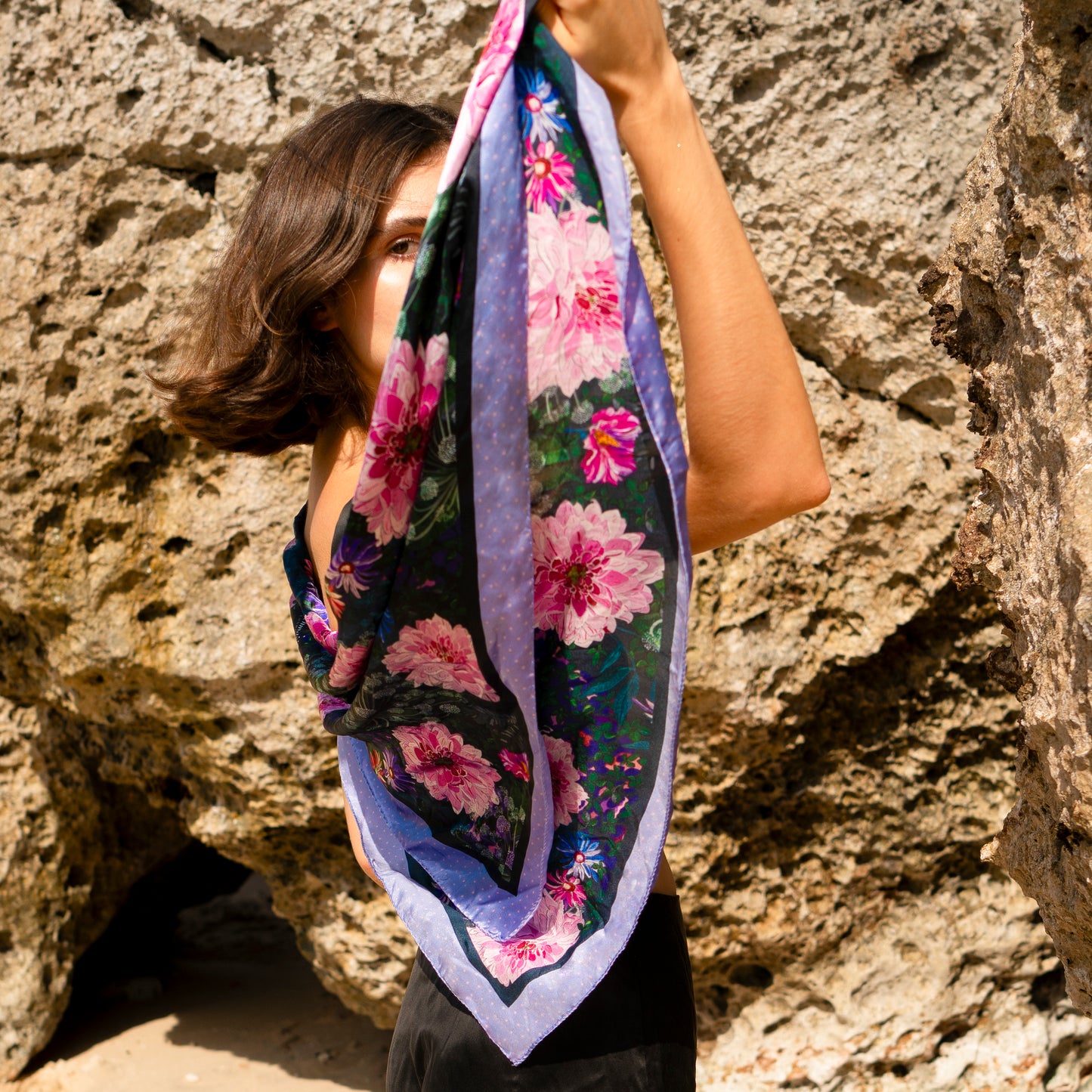 Tuch 90 Flowers of Regent's Park - Classic Silk Scarf