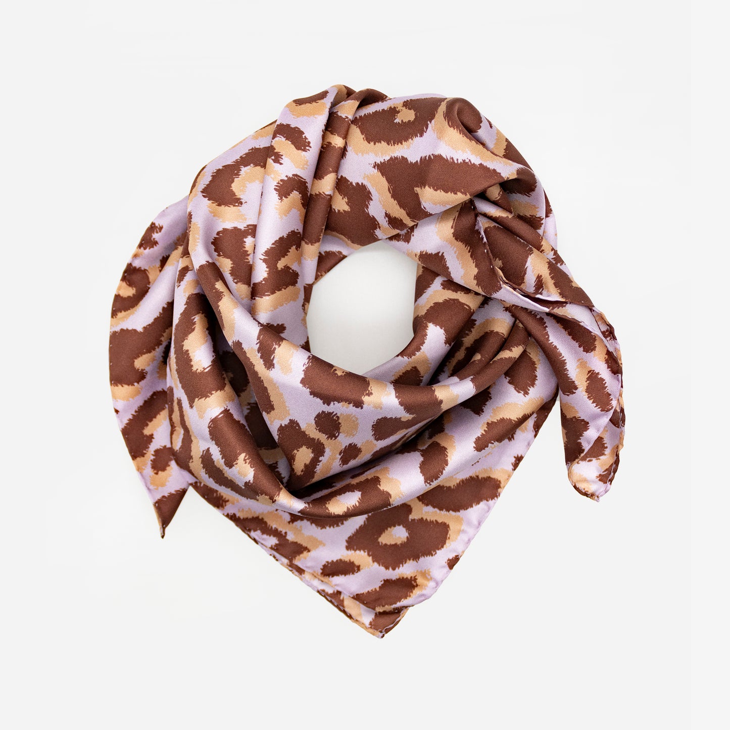 Tuch 70 Glattes Gepard - Midi Seidentwill Prism