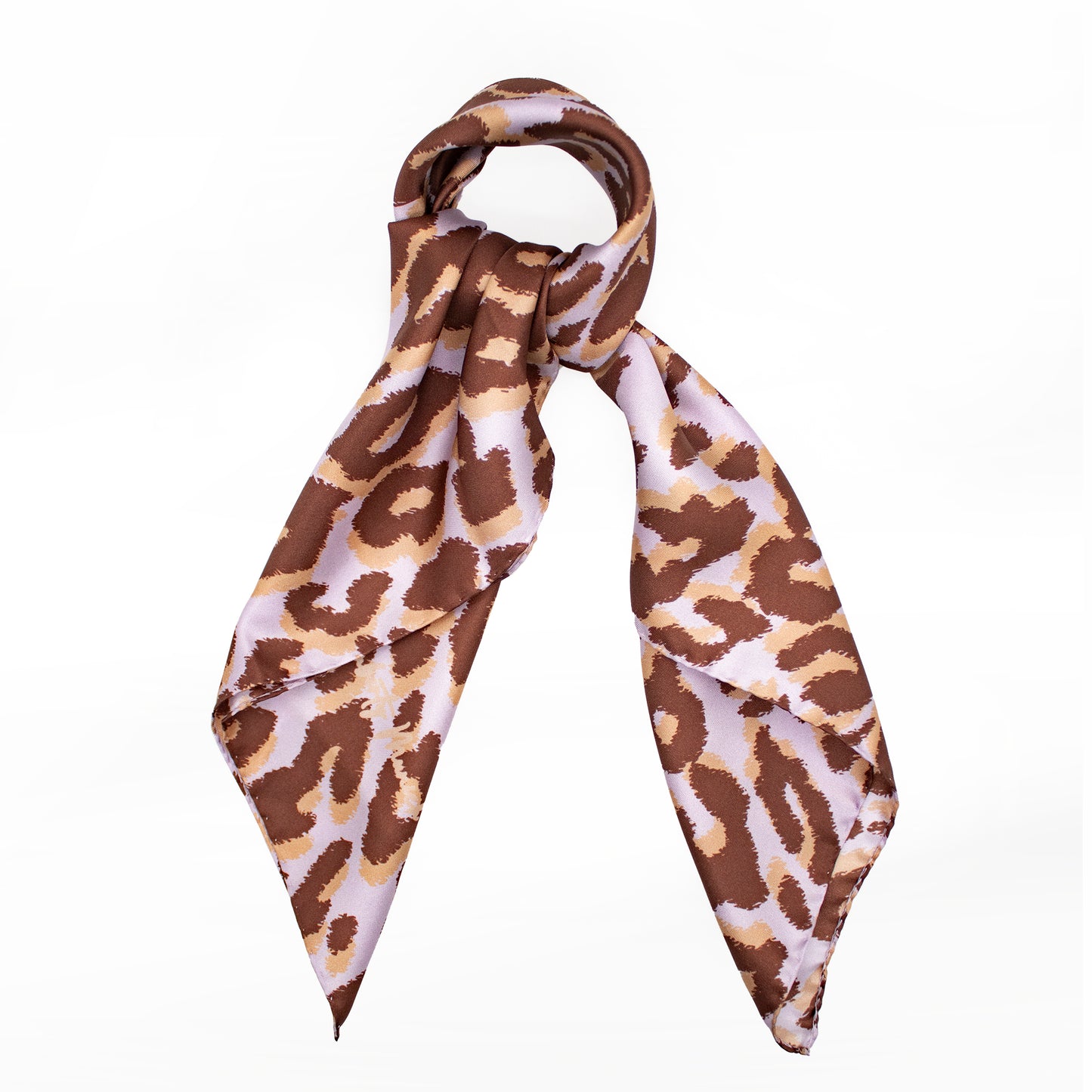 Tuch 70 Glattes Gepard - Midi Seidentwill Prism