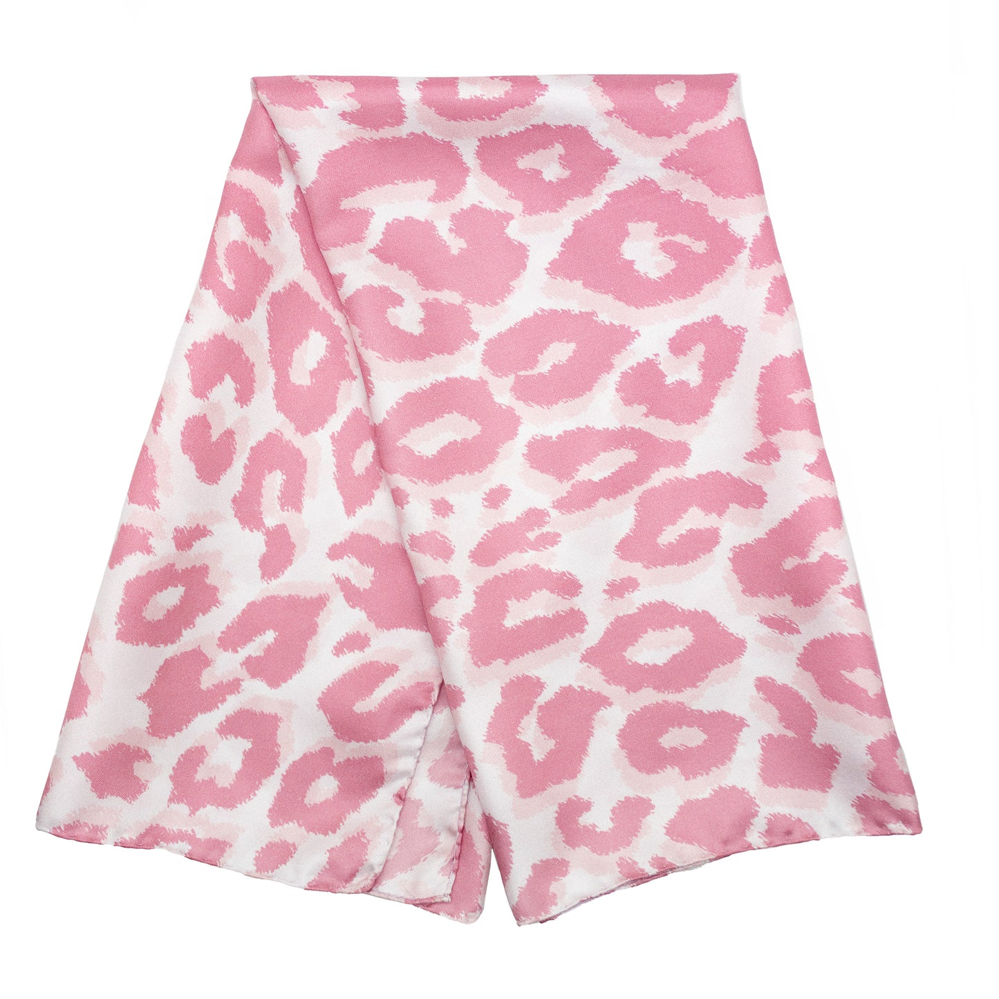 Tuch 70 Glattes Gepard - Midi Seidentwill Rose