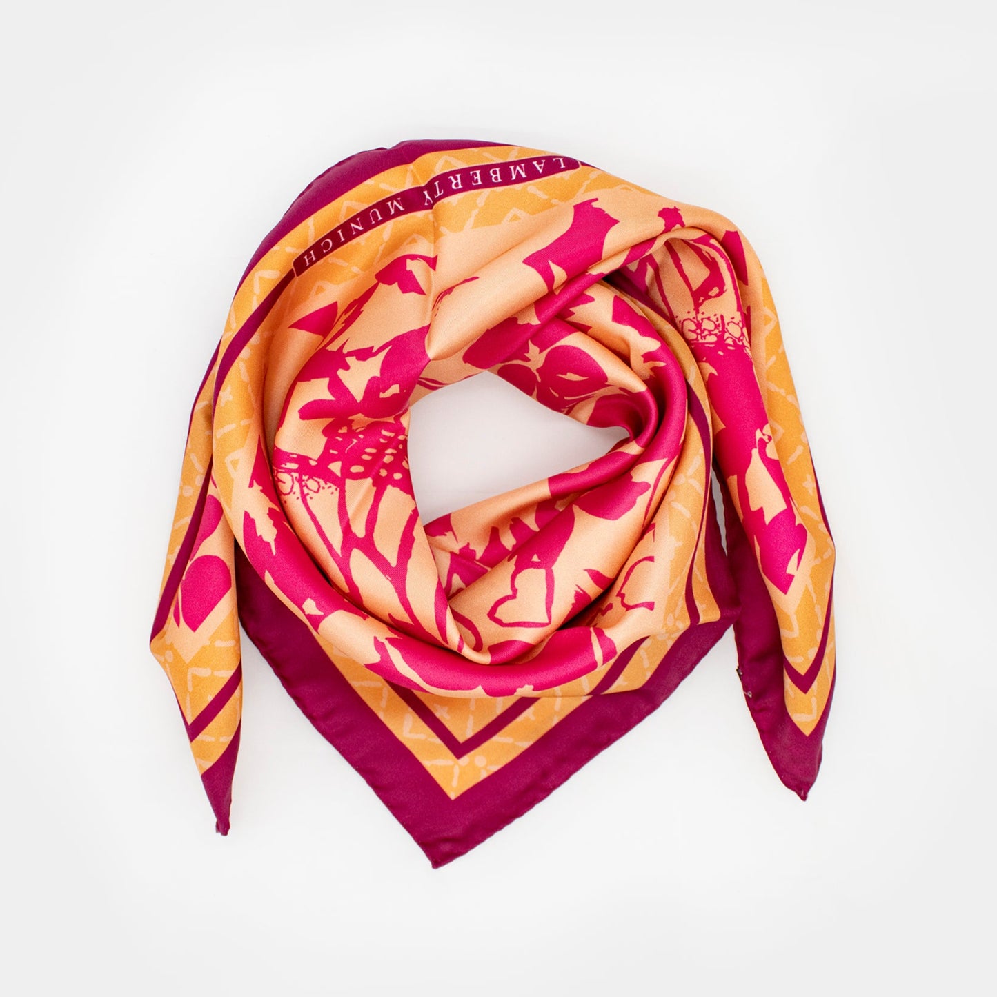 Floral Lino Silk Scarf - Midi Silk Scarf