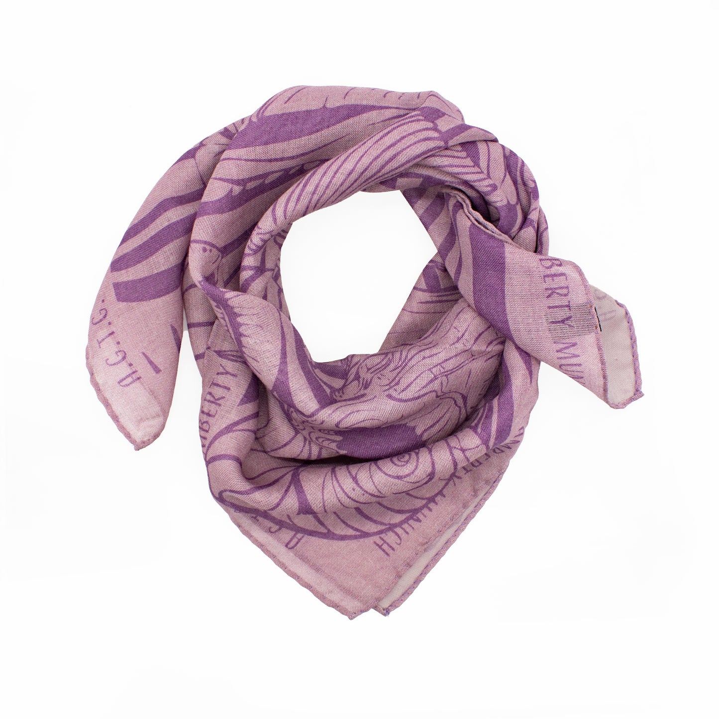 One Hundred Seashells - Midi Silk and Wool Scarf