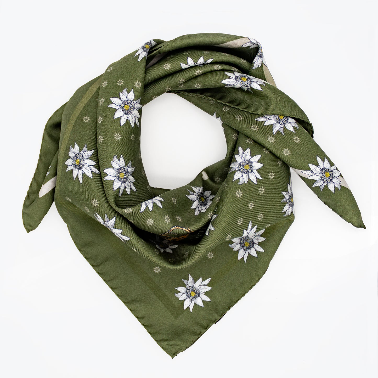 Tuch 70 Alpine Edelweiss Midi Silk Twill Sweet Pea