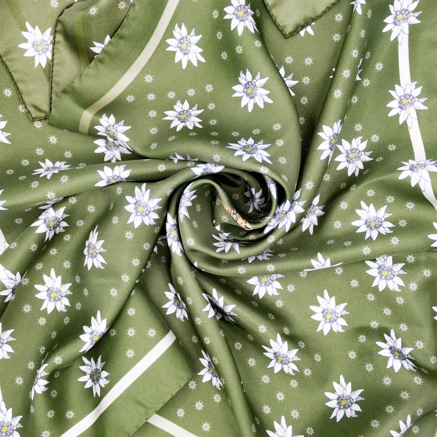 Tuch 70 Alpine Edelweiss Midi Silk Twill Sweet Pea