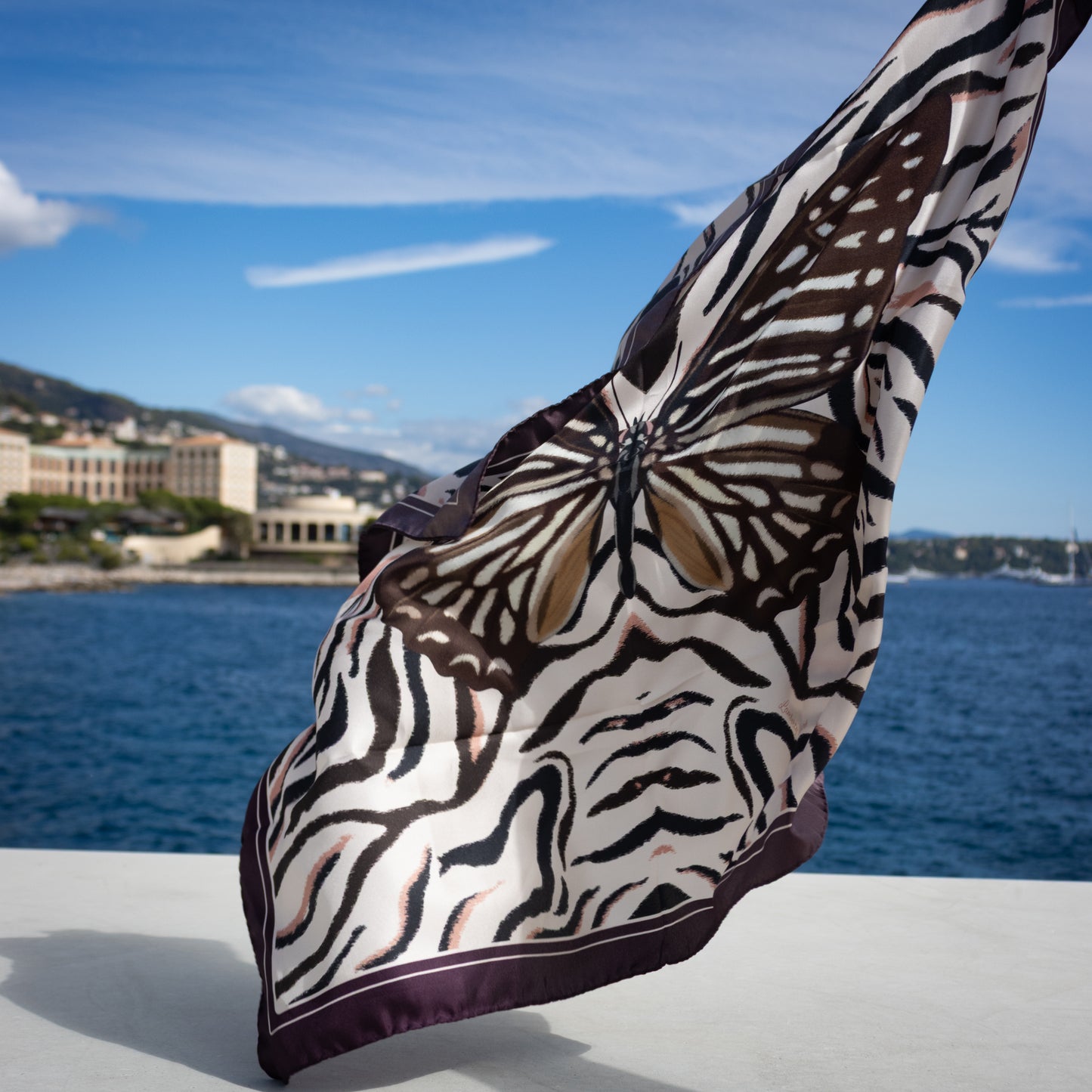 Spotted Zebra - Midi Silk Scarf