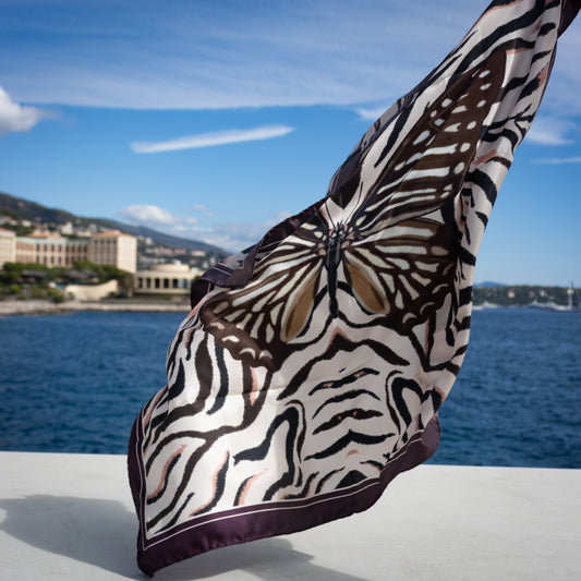 Spotted Zebra - Midi Silk Scarf