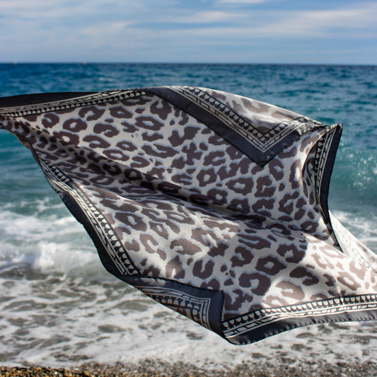 Bufanda Harmony de lino y seda floral