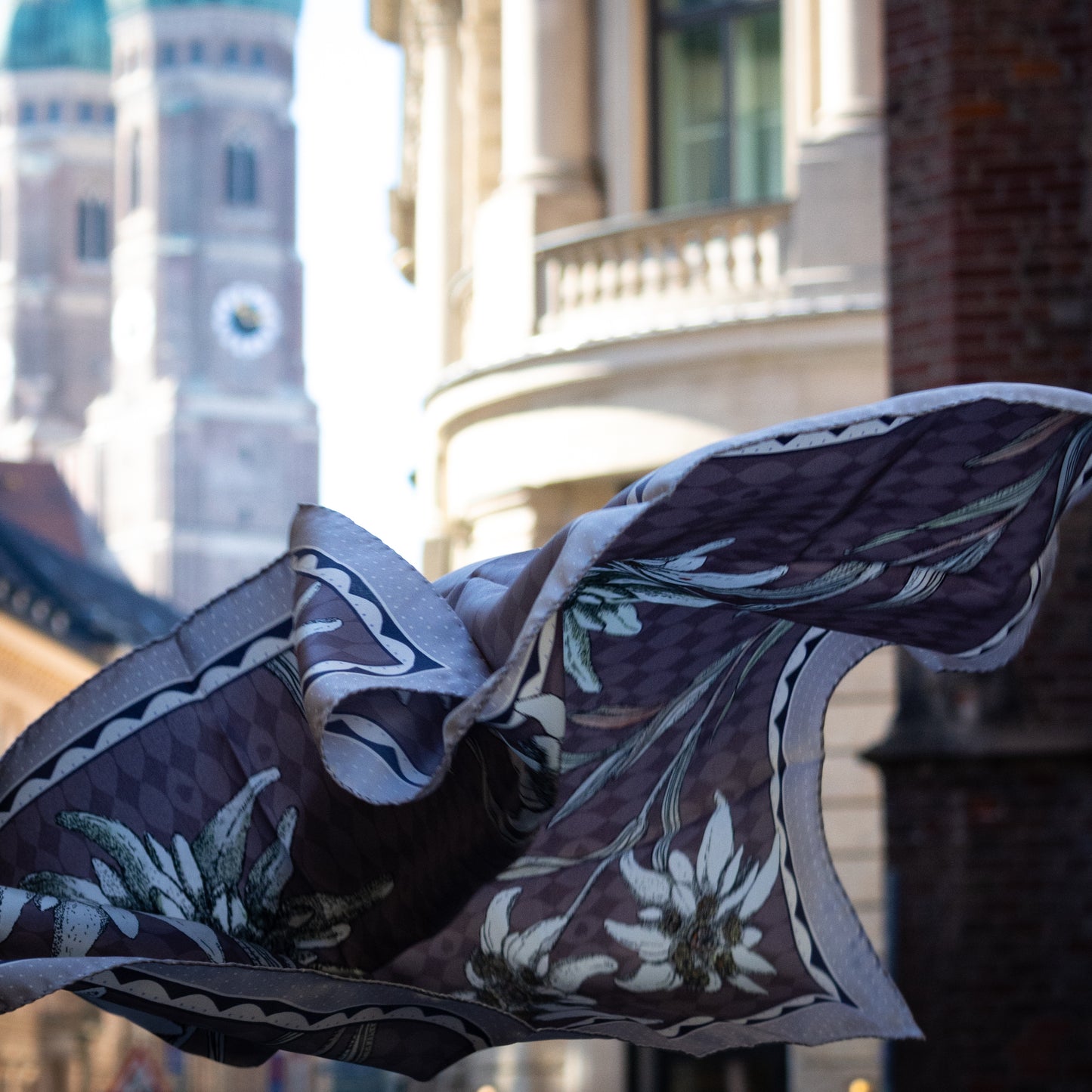 Edelweiss Alpenglow Midi Silk Scarf