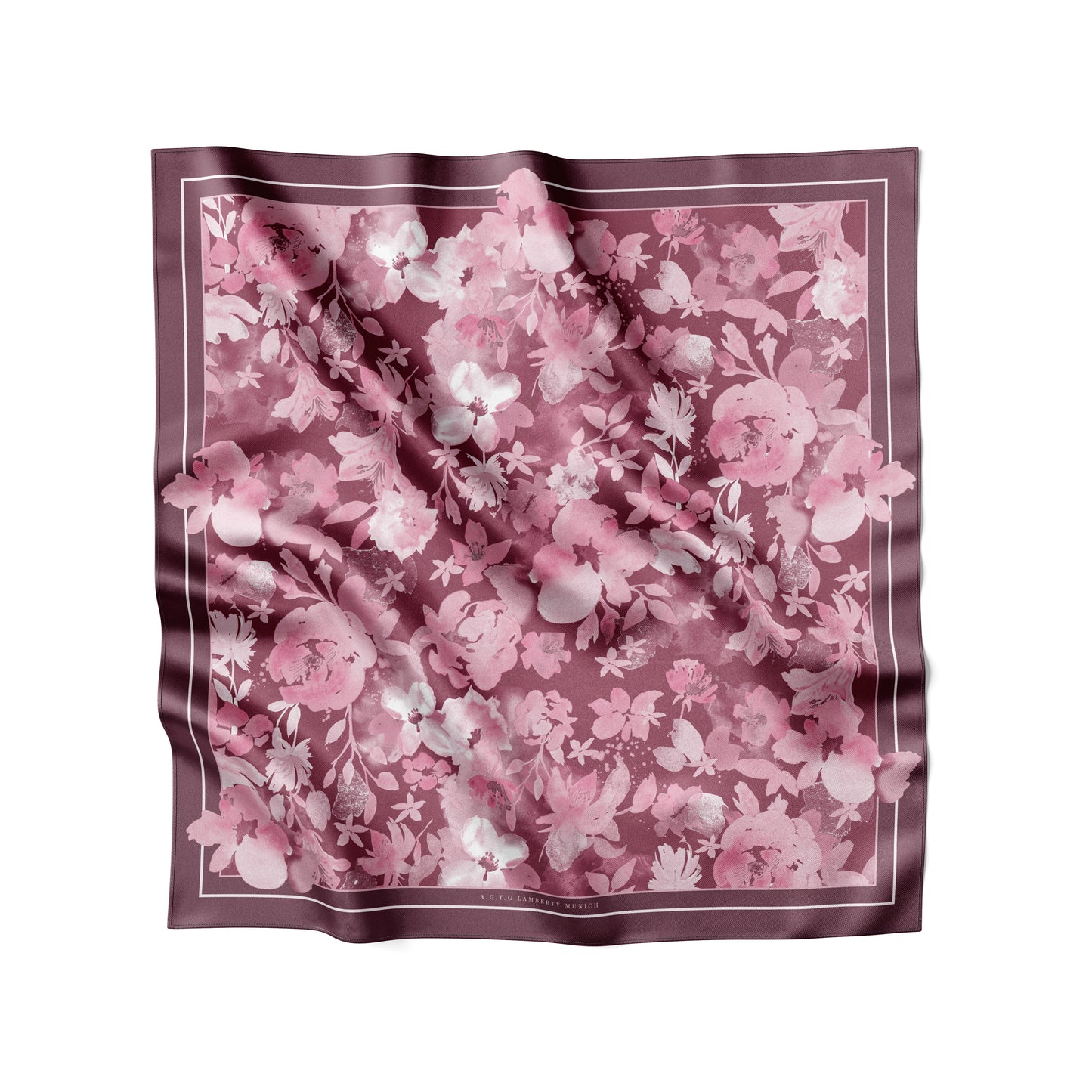 Dusty Rose Symphony - Midi Silk Scarf