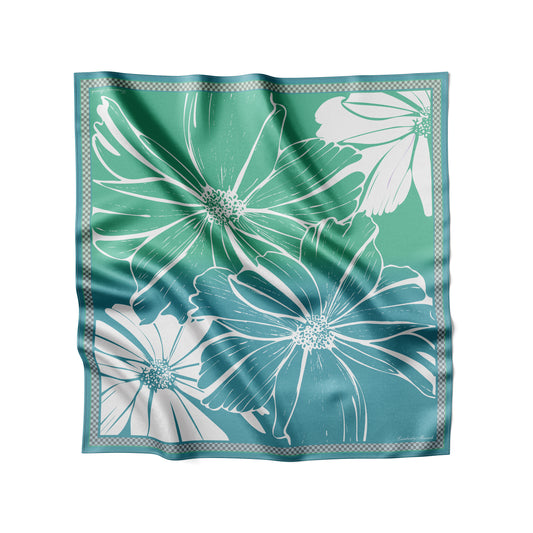 Cosmos Flower - Midi Silk Scarf