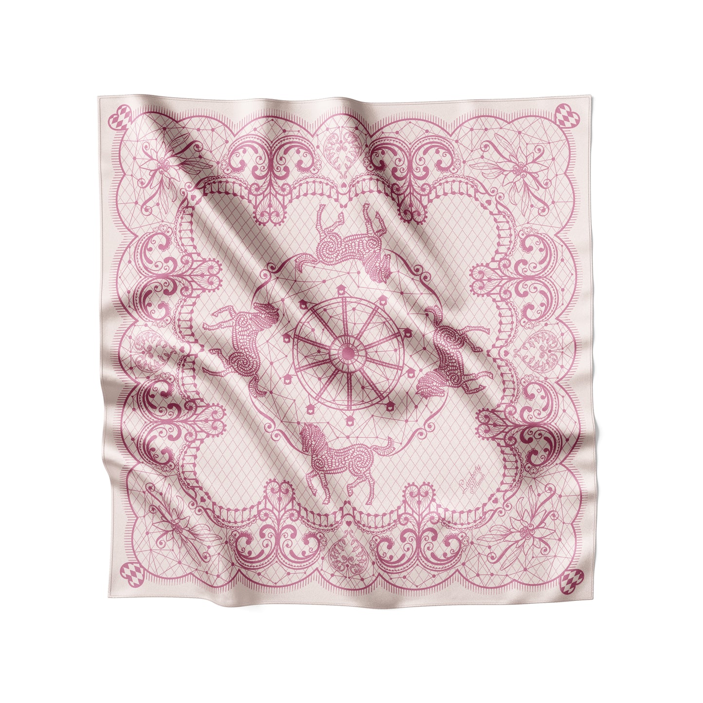 Bufanda Harmony de lino y seda floral