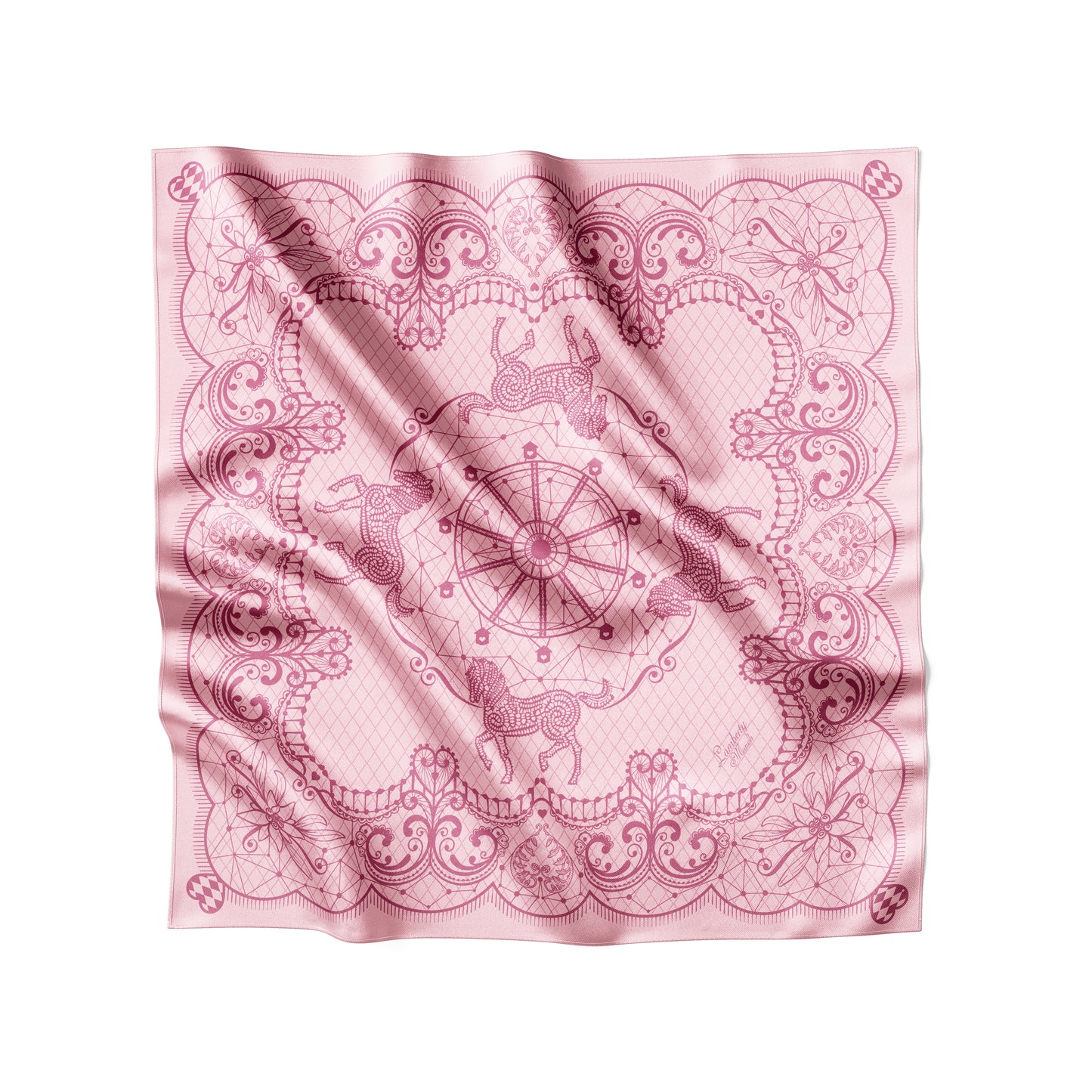 Harmony Lino Seidenschal mit Blumenmuster