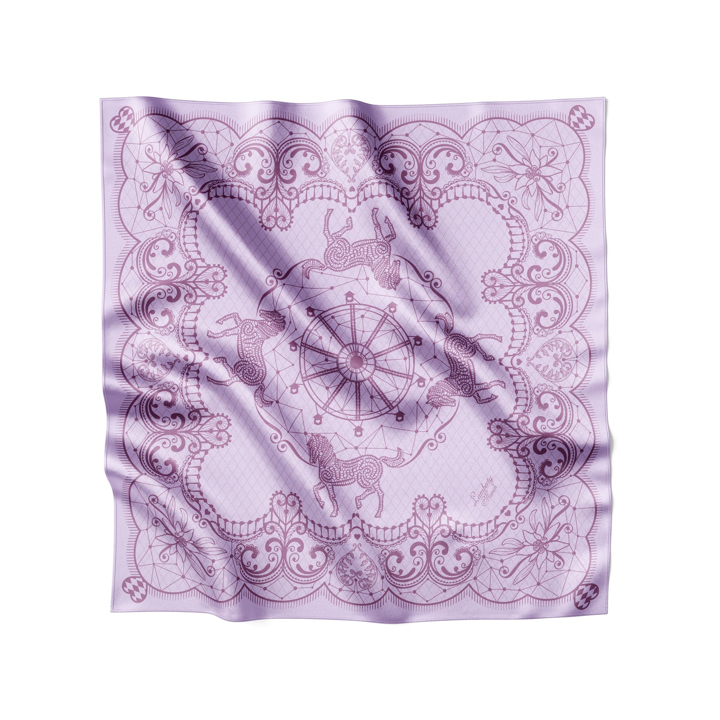 Bufanda Harmony de lino y seda floral