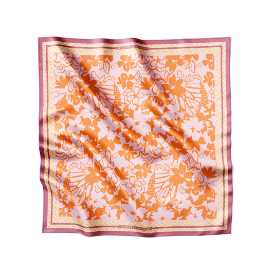 Harmony Lino Seidenschal mit Blumenmuster