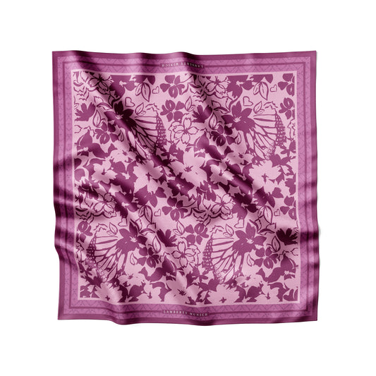 Harmony Lino Seidenschal mit Blumenmuster