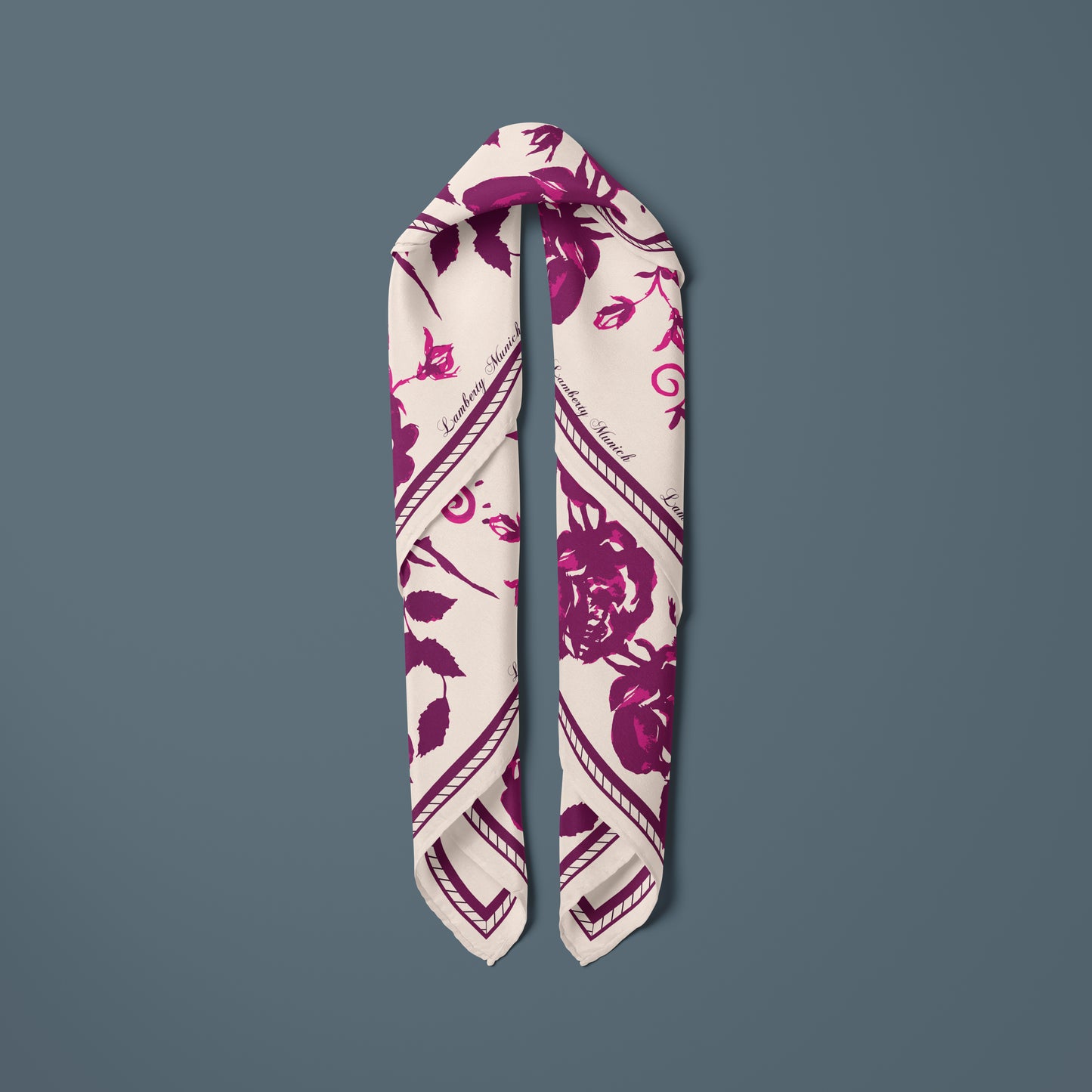 Bufanda Harmony de lino y seda floral