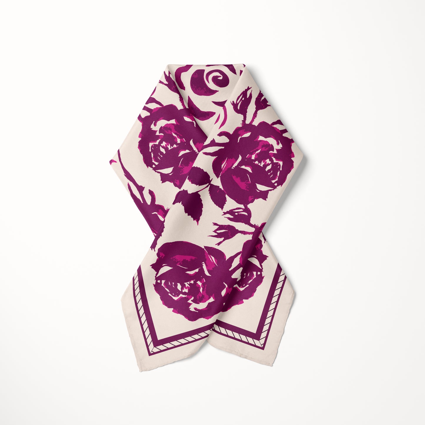 Bufanda Harmony de lino y seda floral